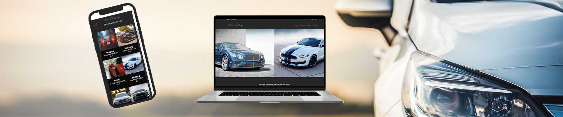 création d'un site internet pour secteur automobile