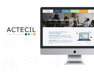 site web de Actecil conçu par l'Agence Tiz