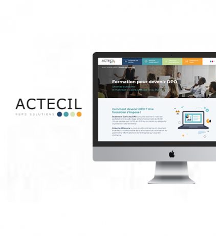 site web de Actecil conçu par l'Agence Tiz