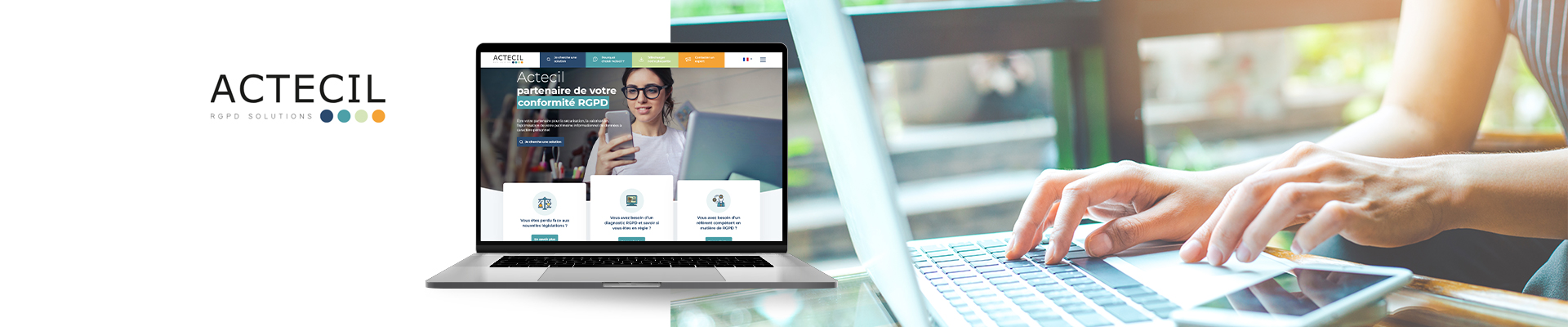 projet site web Actectil par l'Agence Tiz