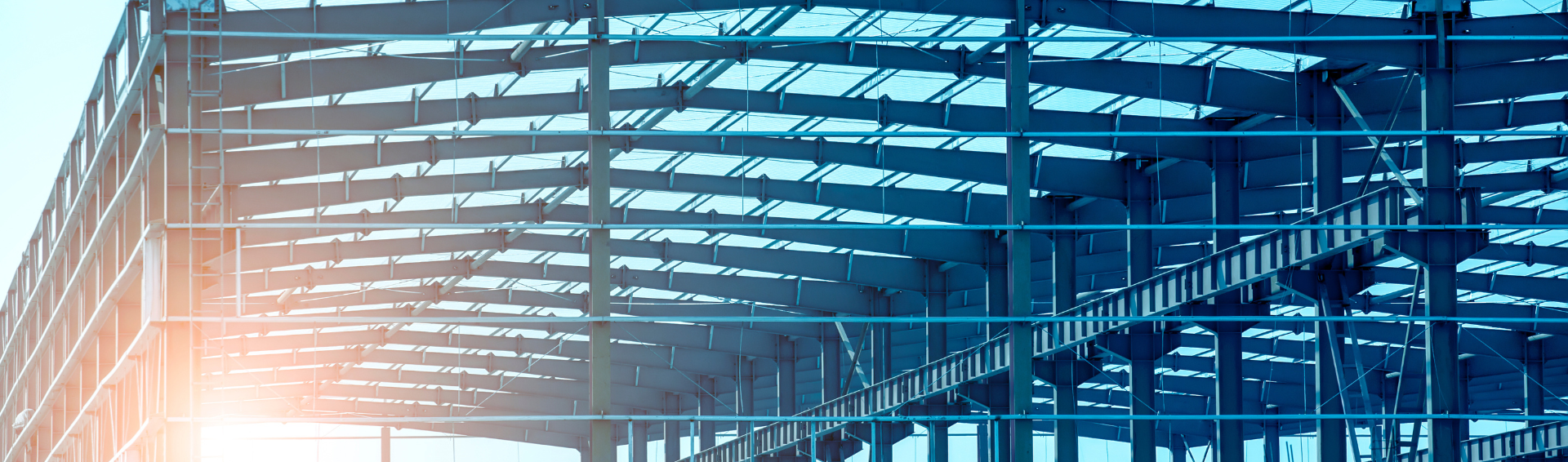 Structure métallique en construction moderne