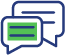 Icônes de discussion et de communication