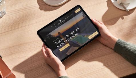 Aperçu du site Maison du Spa sur tablette