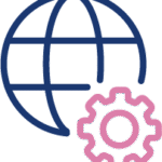 Icône de navigation web et de paramétrage