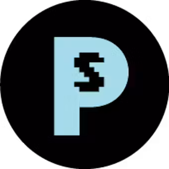 Lettre P avec un S pixelisé