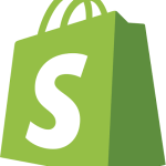 Sac de shopping vert avec S