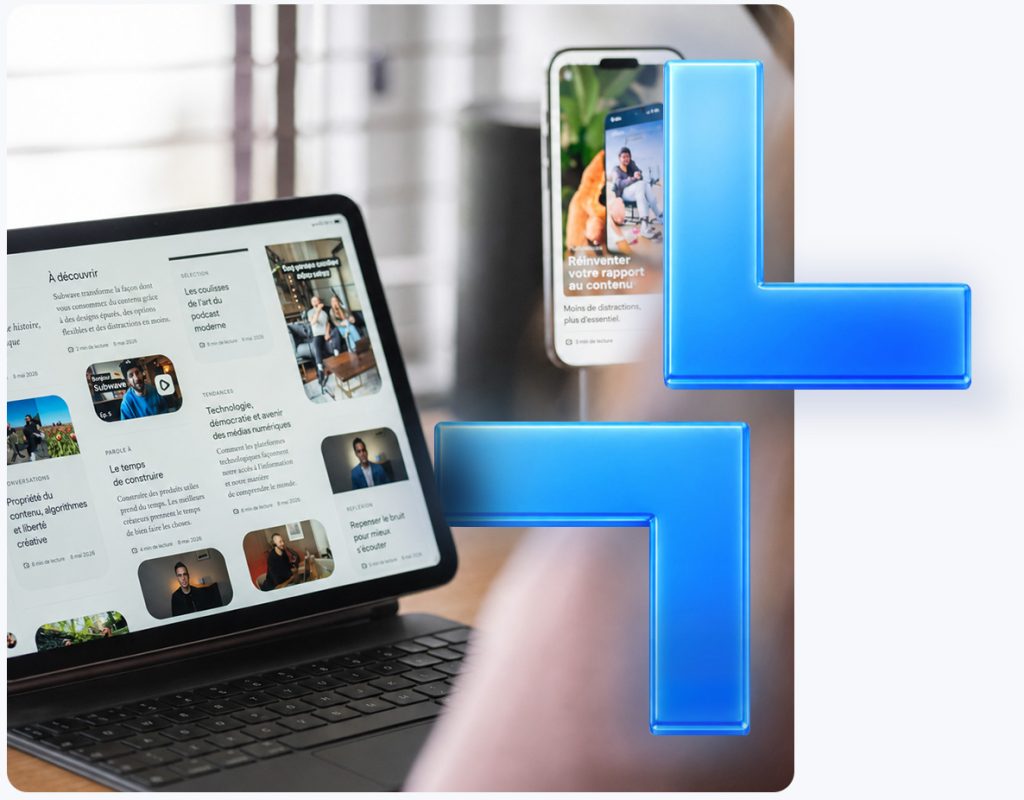 Calendrier marketing sur tablette et téléphone portable